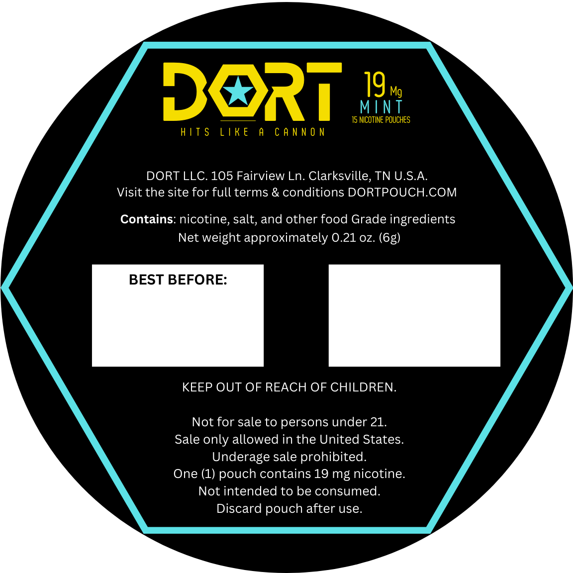 DORT 19mg Mint Nicotine Pouches